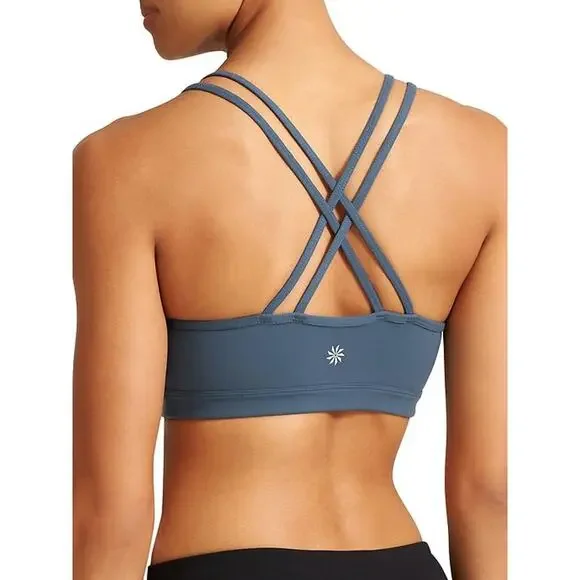 Athleta Full Focus Sports Bra Olive Army Green Size Small - Picture 2 of 9